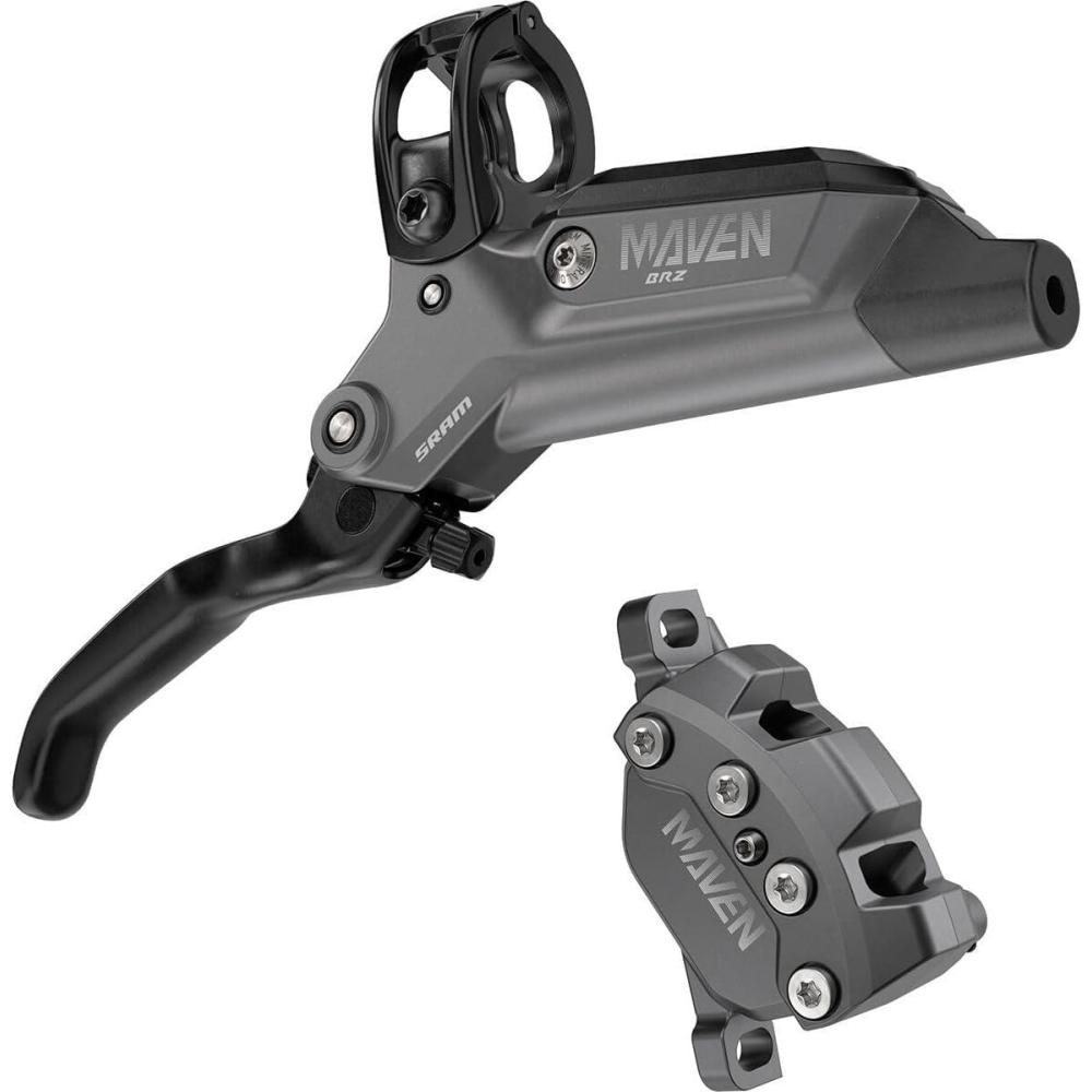 imageSRAM Maven Bronze Front Brake Front Post Mount 4Piston Aluminum Lever SS Hardware