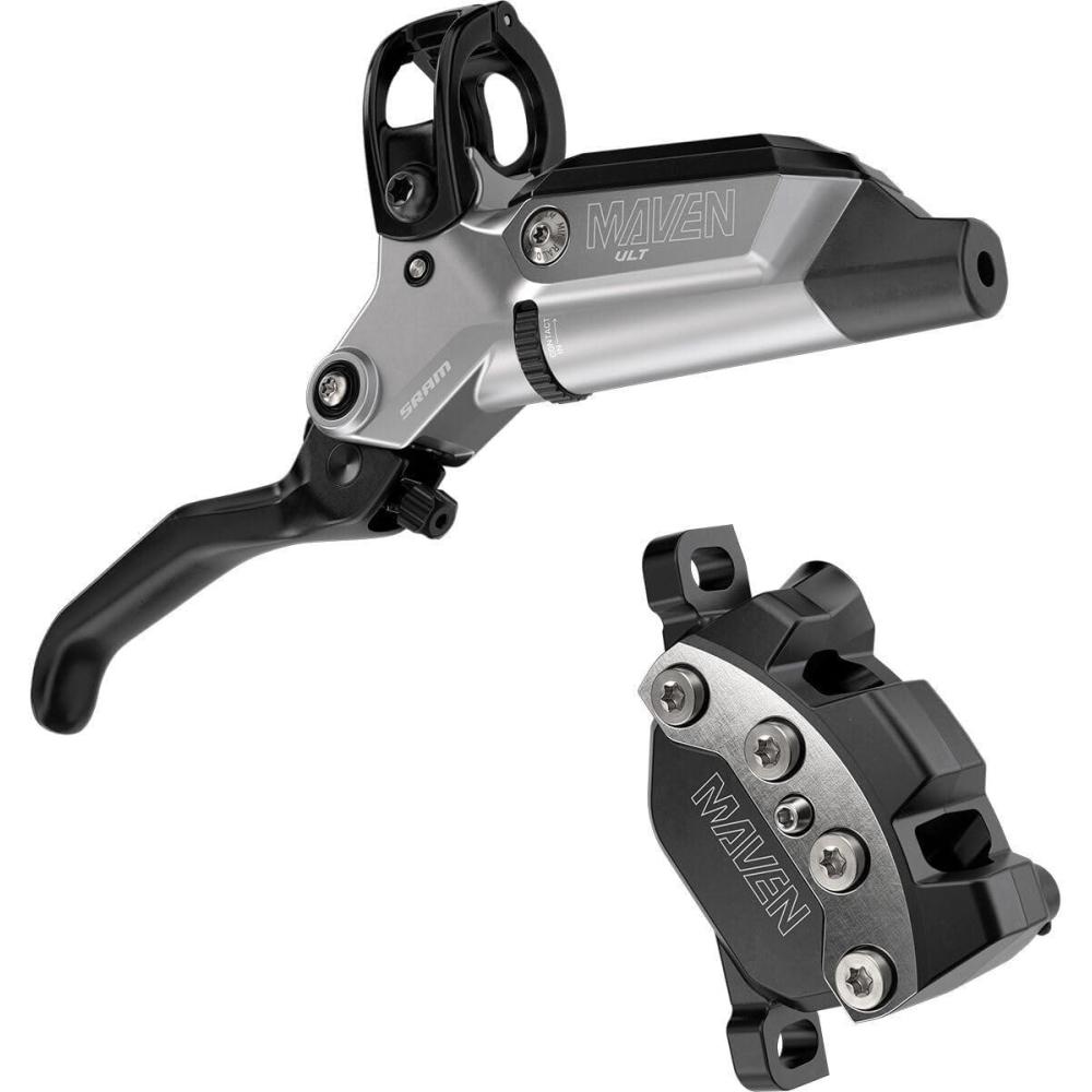 imageSRAM Maven Ultimate FT Brakes Front Post Mount 4Piston Carbon Lever Ti Hardware