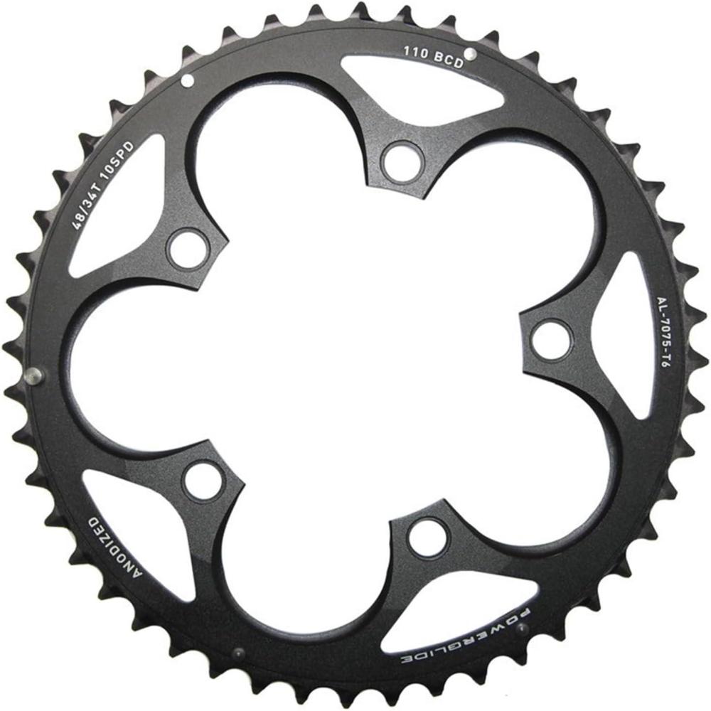 imageSram Road Double Chainring BB30 48 Teeth 110 Bolt CircleBlack