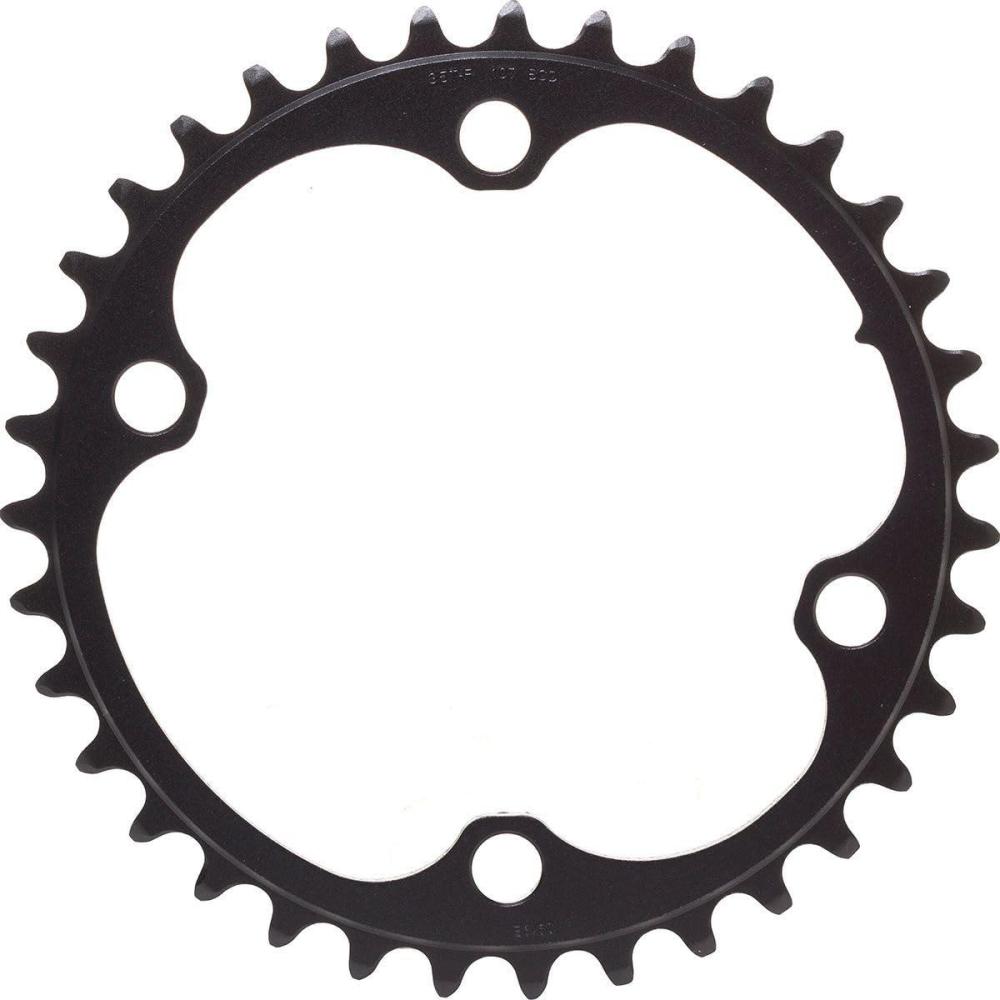 imageSRAM Force 2x12Speed Inner Chainring 35t 107 BCD 4Bolt Blast Black For use with 48t OuterBlack