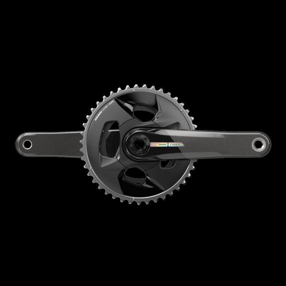 imageSRAM Force D2 2x Wide Crankset Speed 12 Spindle 2899mm BCD 94 4330 DUB 175mm Black Road Disc