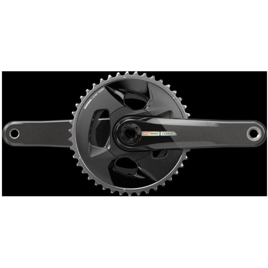 imageSRAM Force Wide Crankset 165mm 2X 12Speed 4330t 94 BCD Dub Spindle Interface Iridescent Gray D2