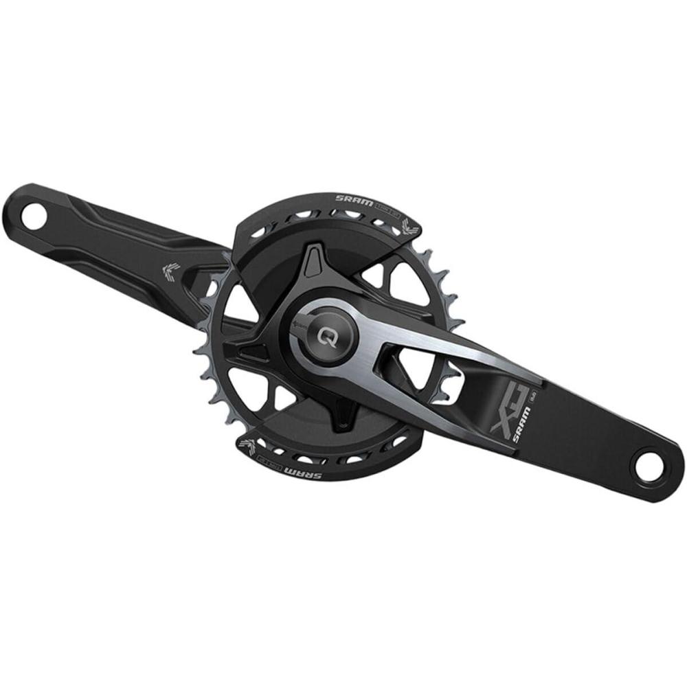 imageSRAM X0 TType Spindle Power Meter Power Meter Crankset Speed 12 Spindle 2899mm BCD Direct Mount 32 Dub 175mm Black Boost
