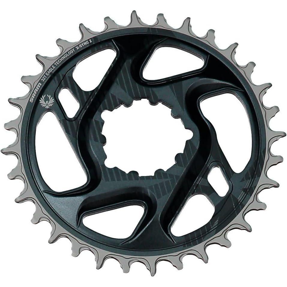 imageSRAM XSync 2 Eagle Cold Forged Direct Mount Chainring 34T 6mm OffsetGrau