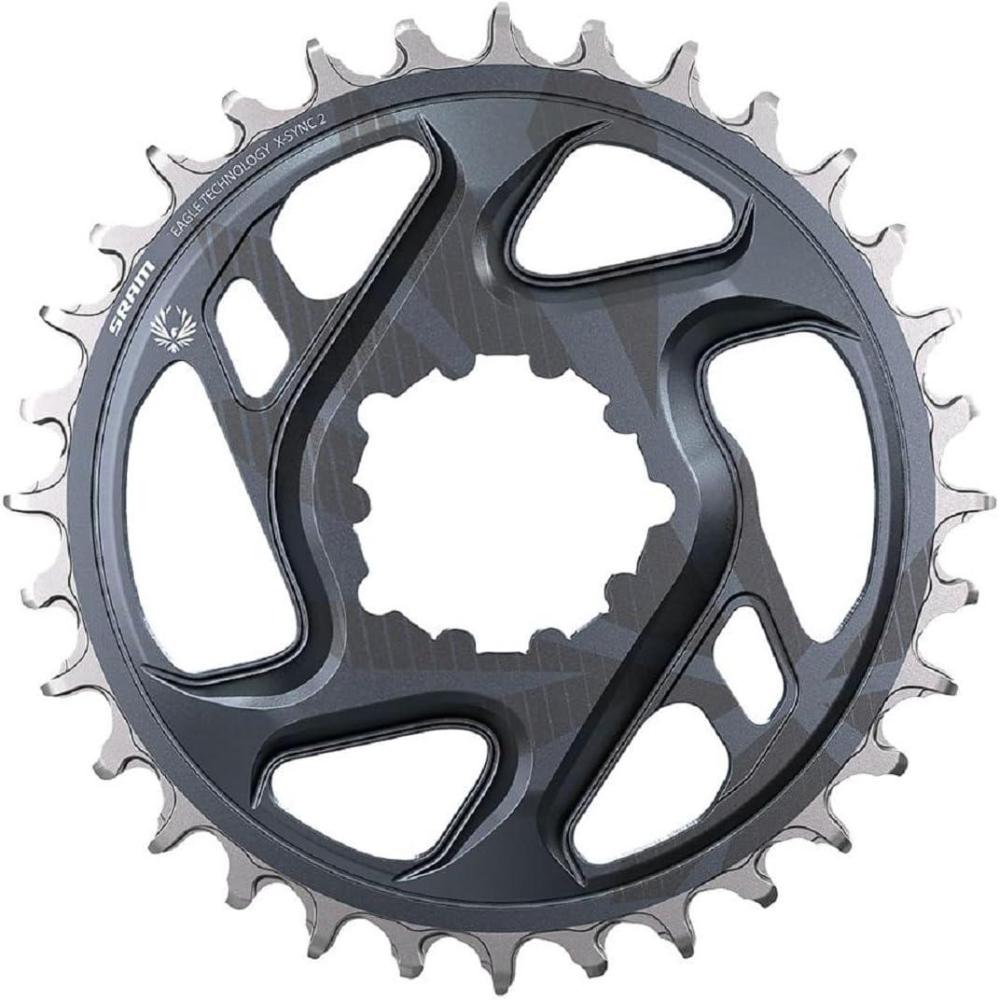 imageSRAM XSync 2 Eagle Cold Forged Direct Mount Chainring 34T 6mm OffsetGray