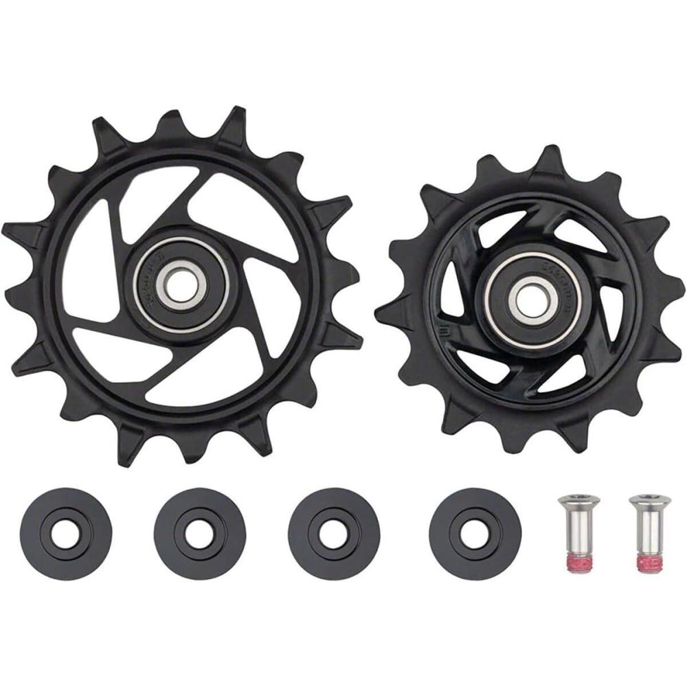 imageSRAM XX Eagle TType AXS Rear Derailleur Pulley Kit  14t Upper and 16t Lower