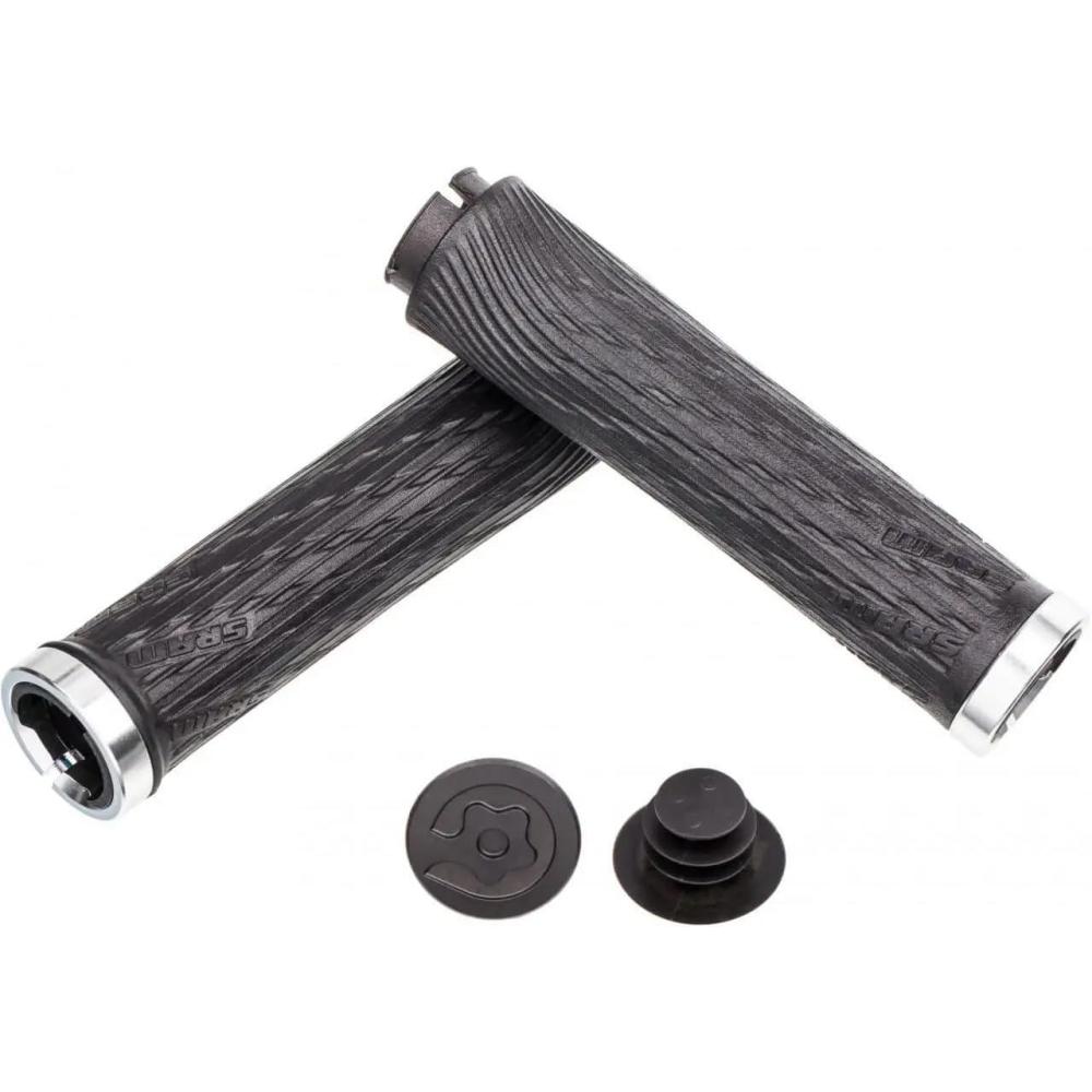 imageSram Locking Grips for Grip Shift Full Length 122 mm with Black Clamps and End Plug122 mm