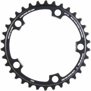 Chainring Road 38T 5 Bolt 110 BCD Aluminium (52-38) 3 mm Black, 11.6215.197.150(3mm)