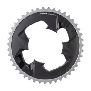 SRAM FORCE 2×12 CHAINRING WIDE 43T 94 BCD 4-BOLT POLAR GREY(Black)
