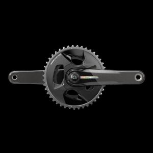 SRAM Force AXS Wide Power Meter Crankset – 175mm, 2X 12-Speed, 43/30t, 94 BCD, Dub Spindle Interface, Iridescent Gray,