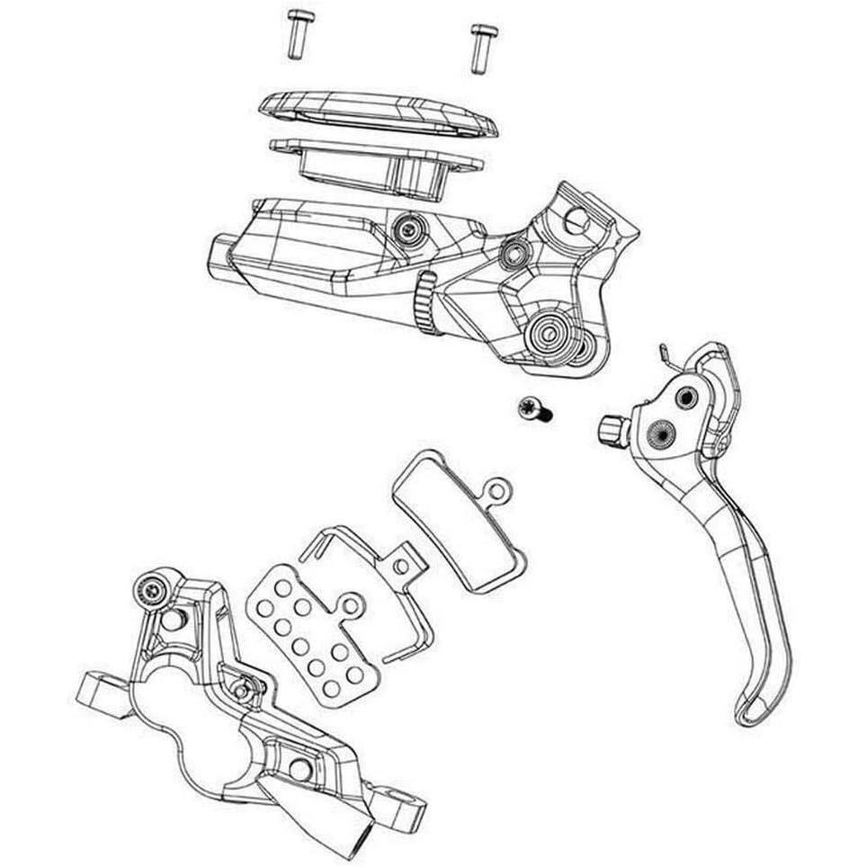 imageSRAM Code Bronze Stealth Disc Brake Lever Assembly Aluminum Lever Blade Dark Polar C1