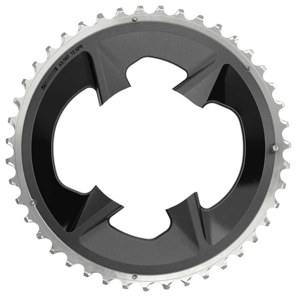 imageSRAM Rival Wide 2x12Speed Outer Chainring 43t 94 BCD Black for use with 30t Inner