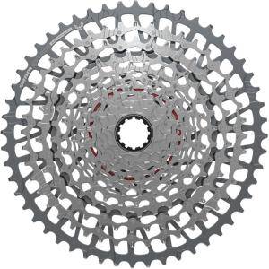 SRAM GX Eagle T-Type XS-1275 Cassette – 12-Speed, 10-52t, for XD Driver, Black/Silver or Silver/Silver(Silver/Silver)