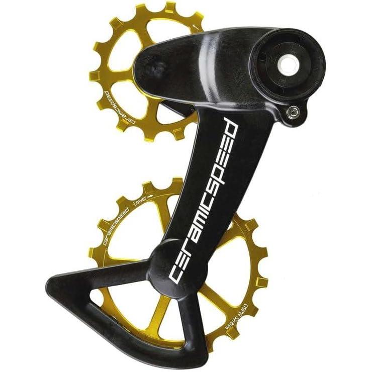 imageCeramicSpeed OSPW X Oversized Pulley Wheel System for SRAM Eagle AXS Alloy Pulley Carbon Cage Black
